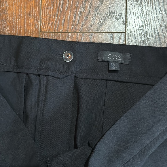 COS Pants with side rouching in black with back zip and pockets-Size 12 - Picture 7 of 12